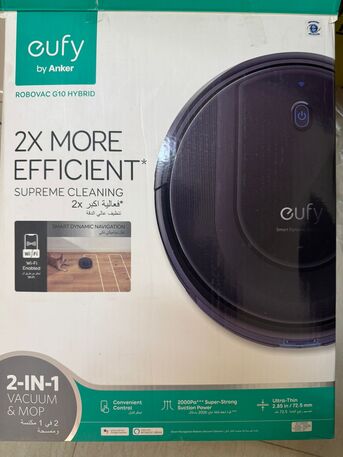 Riyadh, Appliances, SAR 300,  Eufy Hybrid G10 Vacuum Cleaner &ndash; Like New (With Box & All Accessories)