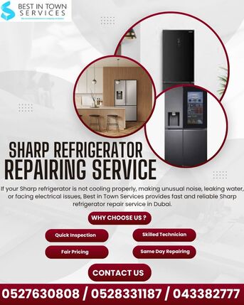 Dubai, Appliance Repair, Sharp Refrigerator Repairing Service