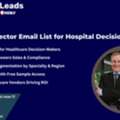 ICU CCU Director Email List For Hospital Decision Makers