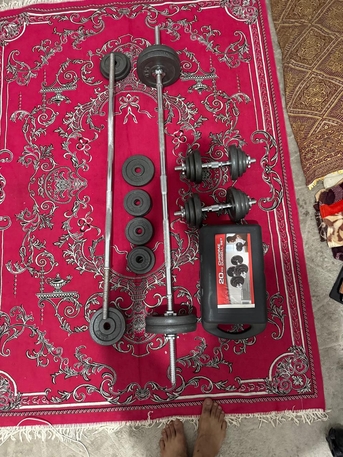 Dammam, Machinery, SAR 1000,  Adjustable Dumble, Long Straight Bar And Curl Bar, Iron Plates(60kg), Adjustable Bench.