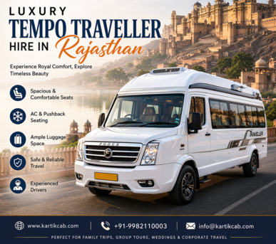Jaipur, Travel, Luxury Tempo Traveller Hire In Rajasthan
