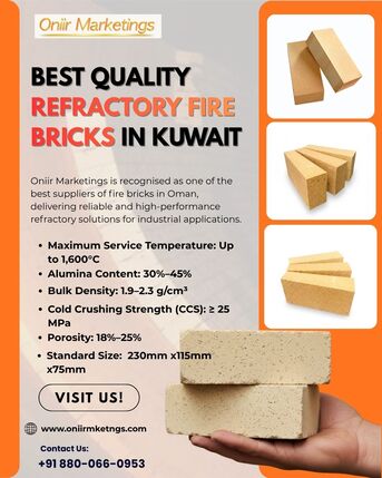 Kuwait City, Materials, KWD 30,  Best Quality Refractory Fire Bricks In Kuwait