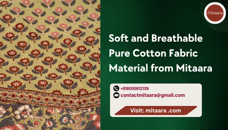 Jaipur, Clothing & Accessories, Soft And Breathable Pure Cotton Fabric Material From Mitaara