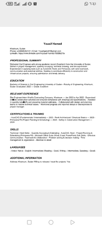 Riyadh, Job Seekers, Civil Engineer (Site / Quantity Surveyor/SHOP Drawing ) &ndash; Available In Saudi Arabia