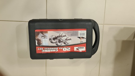 Jubail, Sporting Goods, SAR 250,  Champion Chrome 20 Kg Dumbell Set