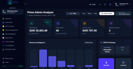 Jeddah, Software, SAR 77,  ZATCA Phase 2 POS System - 77 SAR/Month & 1 Month FREE!