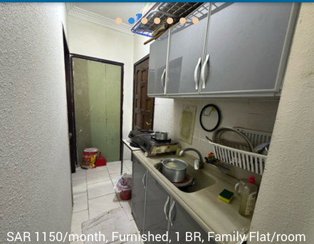 Jubail, Apartments, Flats, Houses & Villas, SAR 1100/month,  1 BR,  Family Room /plat