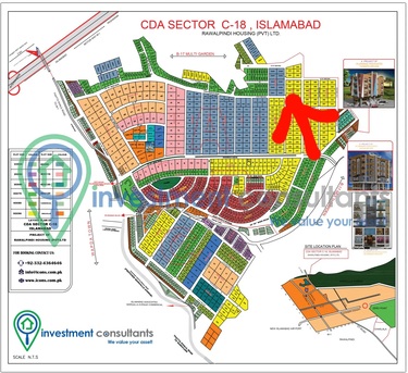 Islamabad, Residential Plots, PKR 7800000,  500 Sq. Meter,  1 Kanal Corner Plot Available For Sale In Sector C-18, Islamabad.
