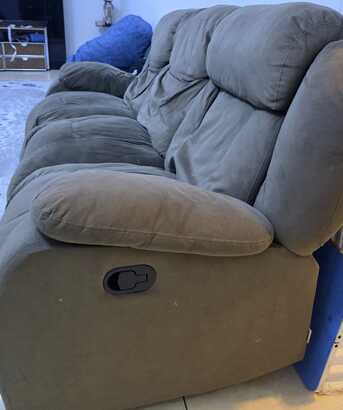 Riyadh, Furniture, SAR 175,  3 Seater Sofa/ Recliner For Sale At Throw Away Price