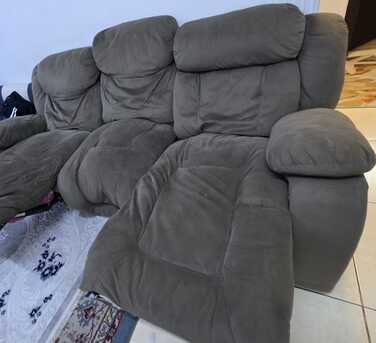 Riyadh, Furniture, SAR 175,  3 Seater Sofa/ Recliner For Sale At Throw Away Price