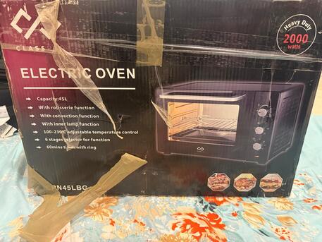 Riyadh, Appliances, SAR 350,  45L Electric Oven (2000W &ndash; Convection & Rotisserie) For Sale