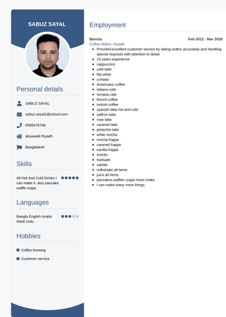 Riyadh, Job Seekers, Barista