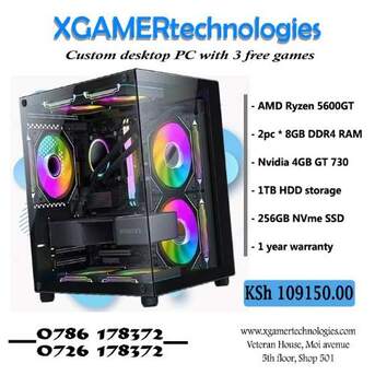 Nairobi, Electronics, KES 109150,  Tailor Made Ryzen 5 Desktop PC With 16GB DDR4 RAM