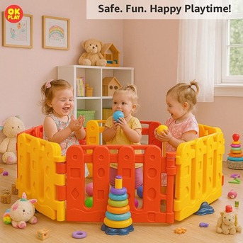 Mumbai, Toys & Games, INR 9399,  Buy Safe Playpen For Kids | Ok Play India