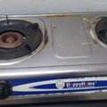 SAR 50, 2BURNER GAS STOVE WITH HOSE AND REGULATOR