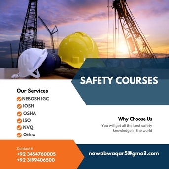 Peshawar, Lessons Offered, We Are Offering Safety Course