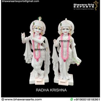 Jaipur, Clothing & Accessories, INR 21000,  Pure Marble Radha Krishna Statue &ndash; Divine & Artistic