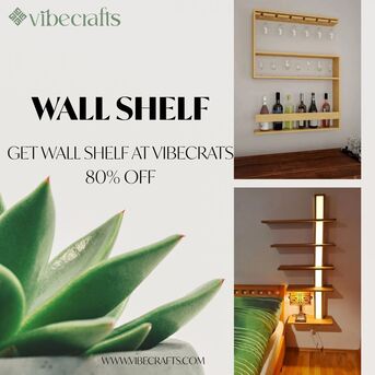 Noida, Household Items, INR 2600,  Wall Shelf &ndash; Modern Storage By Vibecrafts