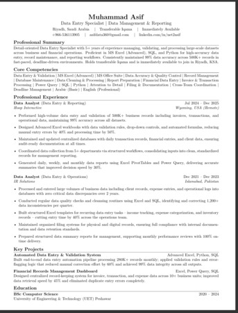 Riyadh, Job Seekers, Data Entry Specialist | Data Management & Reporting