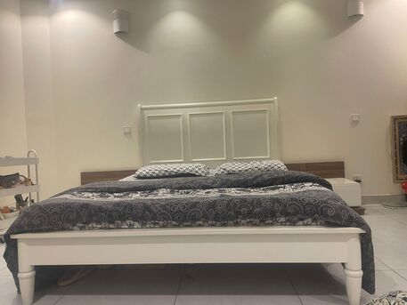 Olaya, Furniture, SAR 1300,  Pottery Barn Queen Size Bed White (Pure Wood)
