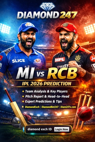 New Delhi, Business, Who Will Win MI Vs RCB? Diamond 247 Match Analysis & Betting Predictions