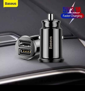 Hofuf, Electronics, SAR 10,  Baseus Car Fast Charger With 2 Usb Ports