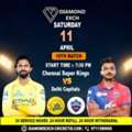 Chennai Vs Delhi Diamond Exchange ID IPL Match Live.