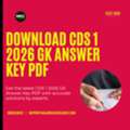 CDS 1 2026 GK Answer Key By MKC &ndash; PDF Download (All Sets)