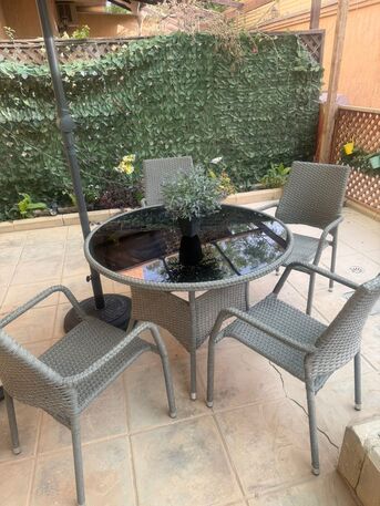 Ghirnatah, Furniture, SAR 1200,  Outdoor Umbrella With Dining Table And Chairs