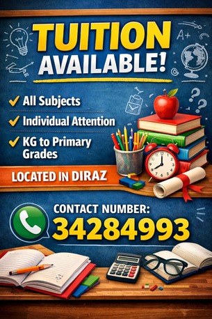 Diraz, Daycare, Home Tution