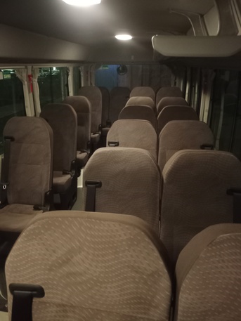 Kabul, Pick Up & Drop Off, Toyota Coaster 2025 Available For Rent