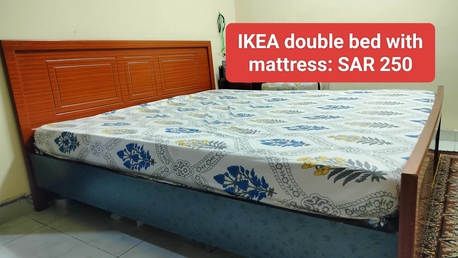 Khobar, Furniture, SAR 550,  IKEA BED WITH MATTRESS: SAR 250 BODY SHAKING MACHINE: SAR 250 GAS STOVE WITH TABLE: SAR 50
