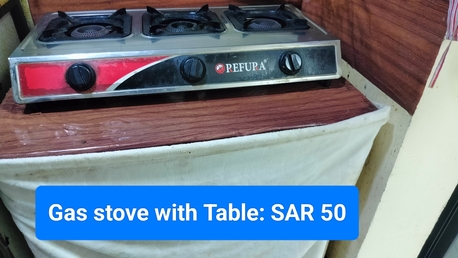 Khobar, Furniture, SAR 550,  IKEA BED WITH MATTRESS: SAR 250 BODY SHAKING MACHINE: SAR 250 GAS STOVE WITH TABLE: SAR 50