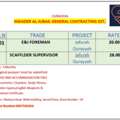 E&I Foreman-20 Sar/Scafflder Supervisor-30 Sar