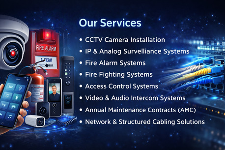 Dammam, Security, We Provide Services Of CCTV & Fire Alarm Installation