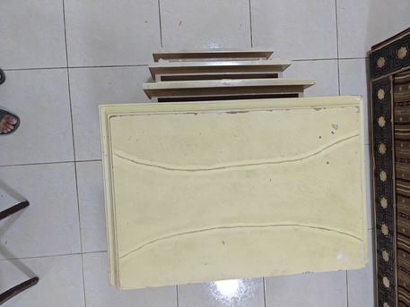 Dammam, Furniture, SAR 200,  Cream Nightstand - 3 Door Vintage