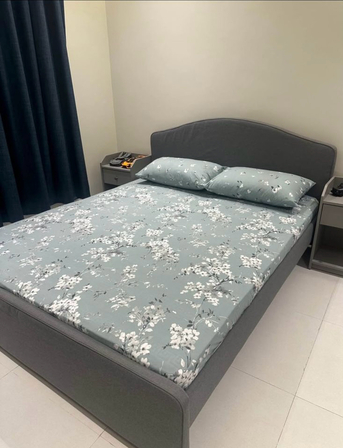 Al Izdihar, Furniture, SAR 700,  IKEA Queen Bed + Home Box Mattress | Good Condition