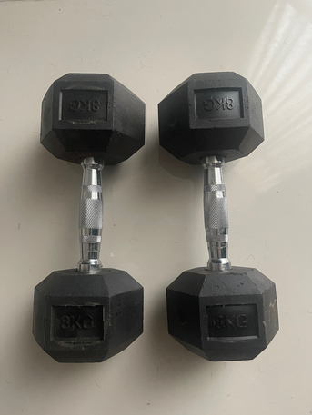 Manama, Sporting Goods, BHD 15,  Dumbbells For Sale - Rarely Used