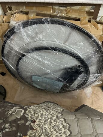 Al Murabba, Furniture, SAR 150,  Modern 2-in-1 Nesting Coffee Table With Metal Frame And Marble-Effect Top (Black Or White)