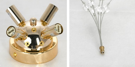 Riyadh, Household Items, SAR 175,  4-Light Gold Sputnik Flush Mount Ceiling Light