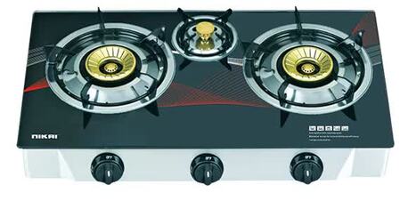 Adliya, Household Items, BHD 15,  For Sale: Nikai 3‑Burner Gas Stove &ndash; Glass Top (Good Condition)