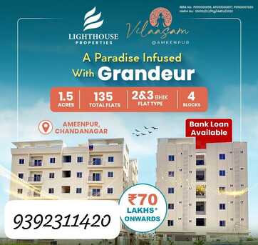 Hyderabad, Residential Plots, INR 6000,  1500 Sq. Feet,  GATED COMMINITY APARTMENTS IN AMEENPUR @ 9392311420