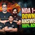 Download NDA 1 2026 Answer Key With Explanation | Unofficial NDA Answer Key 2026