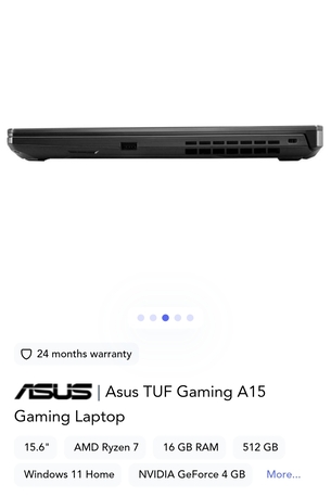 Jubail, Tablet Computers, SAR 2500,  ASUS TUF A15 LAPTOP Brand New