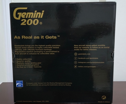 Al Rehab, Collectibles, SAR 800,  Gemini200 USAF Boeing 747-8i (Metal)