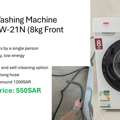 SAR 550,  Washing Machine HMFL80W-21N (8kg Front Load)