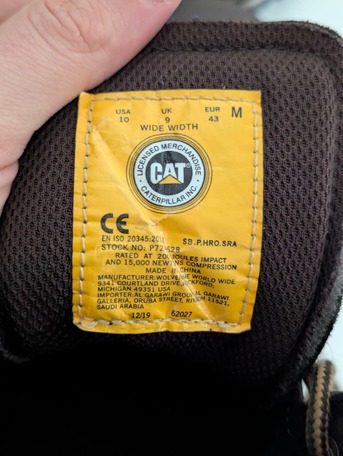 Riyadh, Clothing & Accessories, SAR 50,  CAT Steel Toe Construction Shoes