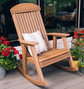 New York, Furniture, USD 0552,  LuxCraft Classic Traditional Recycled Plastic Rocking Chair