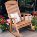 USD 0552, LuxCraft Classic Traditional Recycled Plastic Rocking Chair