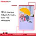 RPA In Insurance Industry For Faster, Error-Free Operations